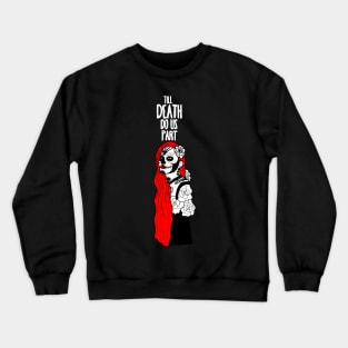 Red head skull girl Crewneck Sweatshirt